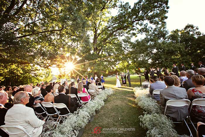 outdoor wedding ceremony